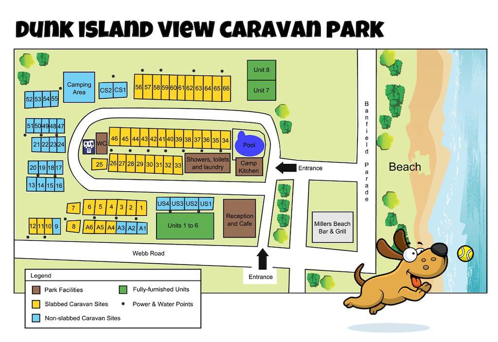 Dunk Island View Caravan Park Wongaling Beach Bagian luar foto